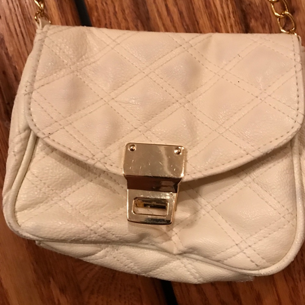 Charlotte Russe Creme color small crossbody