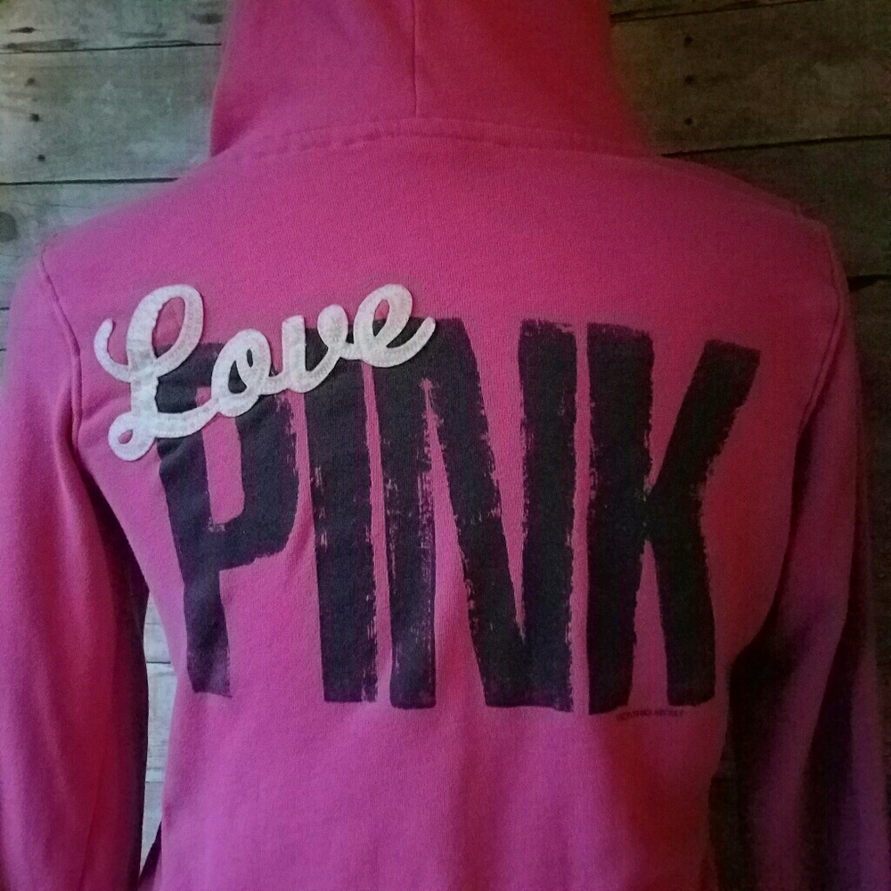 PINK VICTORIA'S SECRET HOODIE WOMEN'S SIZE MEDIUM