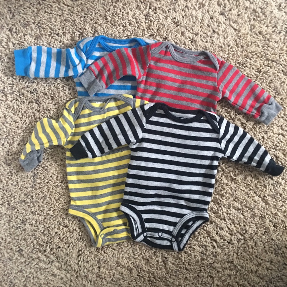 LS Striped Onesie Lot