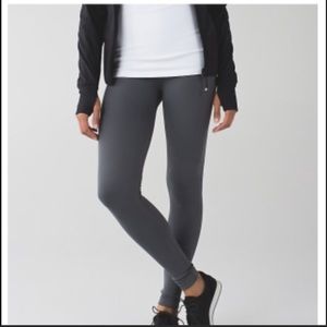 Lululemon Zone In tight charcoal grey