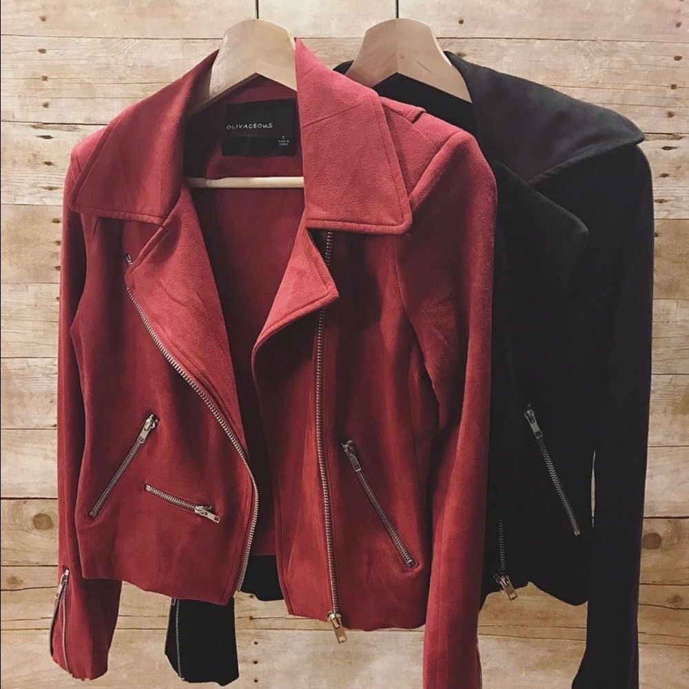 Suede Moto Jackets