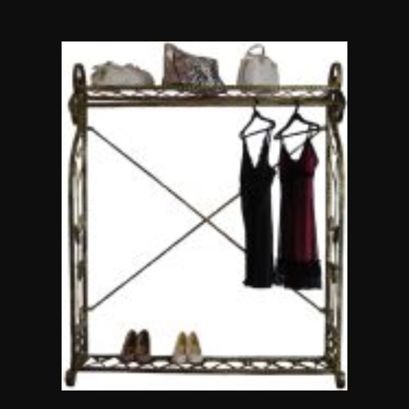 Decorative gold clothing rack - Picture 1 of 1