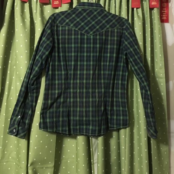 Rough stock snap up button show shirt - Picture 3 of 3