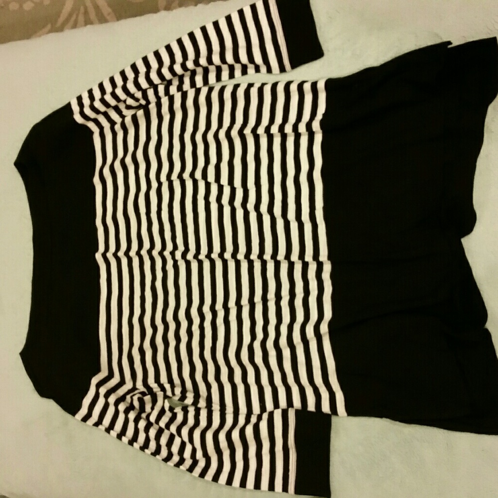 Black and white striped shirt