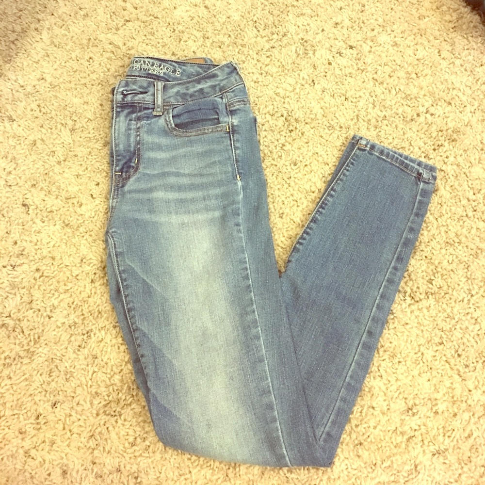 Hi-rise jeggings