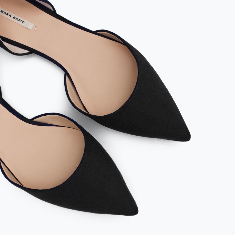 Zara basic pointy flats