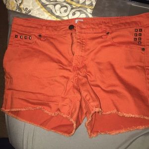 Dark orange shorts