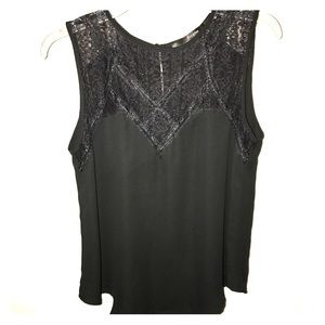 Lacy black top size M