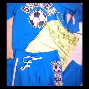 Justice Other - Justice girl's size 10 soccer tracksuit