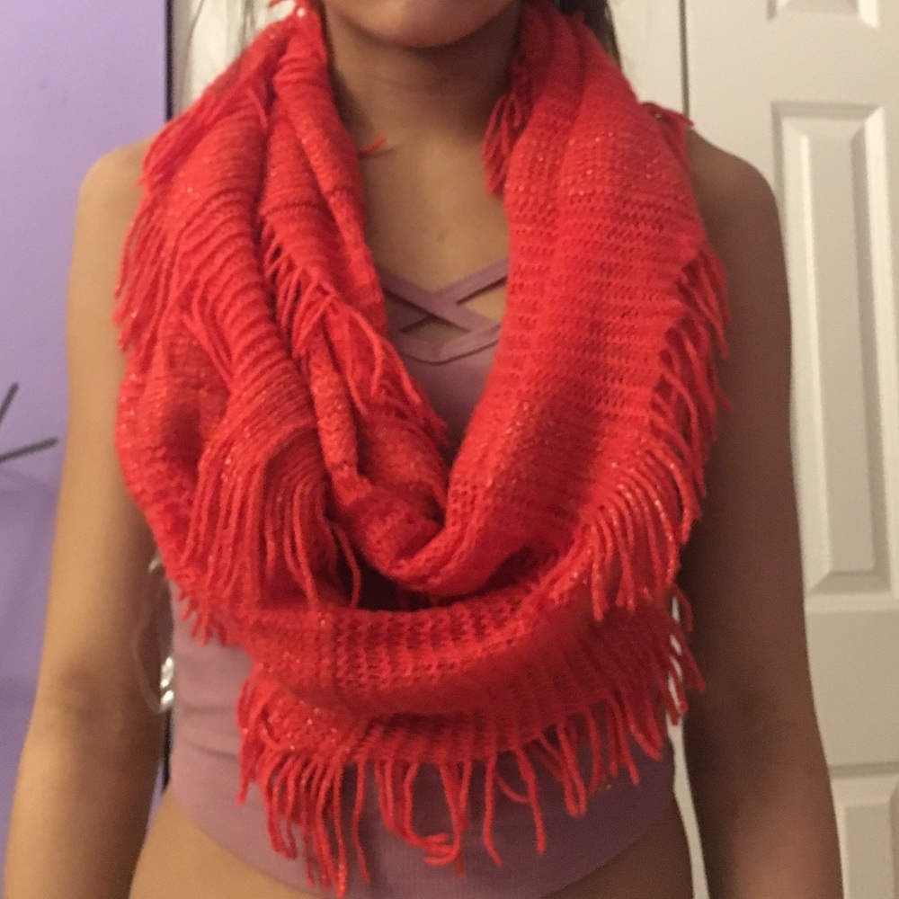 Orange Infinity Scarf