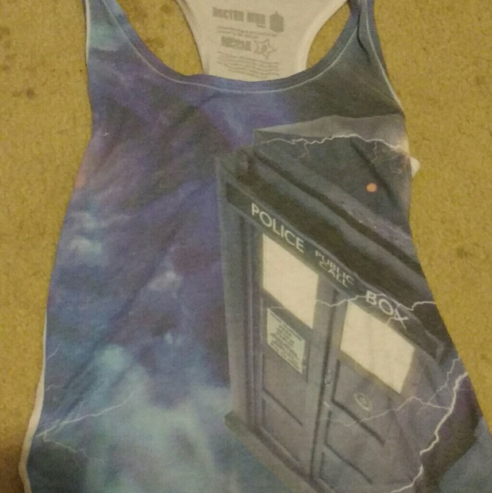 Dr Who TARDIS tanktop