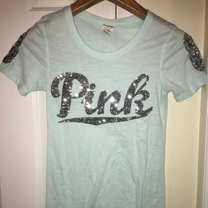 Victoria's Secret pink sequin shirt