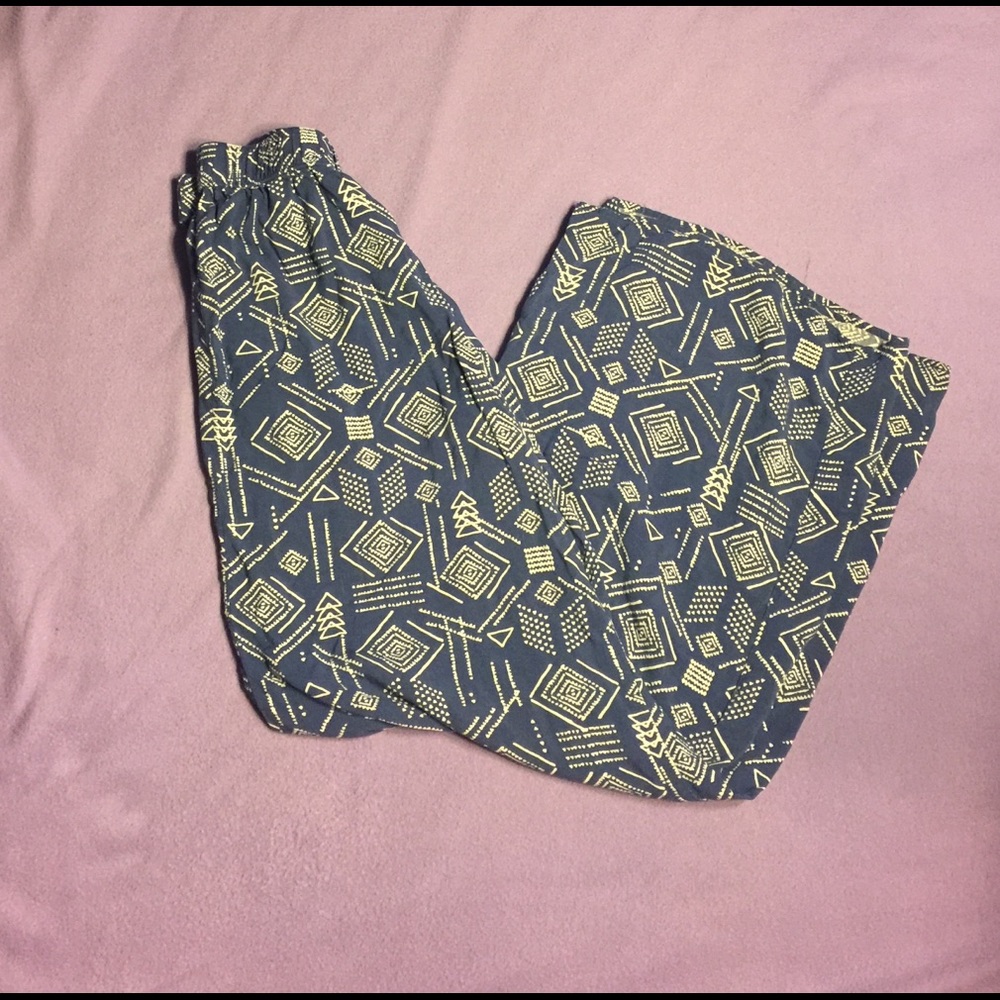 EUC Mossimo SZ XS palazzo pants tribal print
