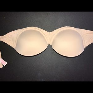 VS Pink nude strapless bra