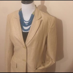 🌺 Linen/cotton two button blazer 🌺