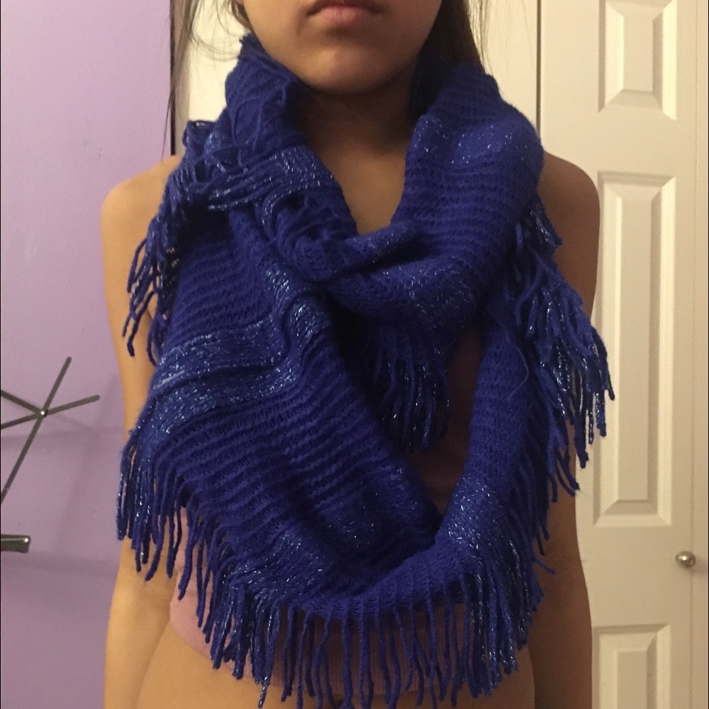 Blue Infinity Scarf