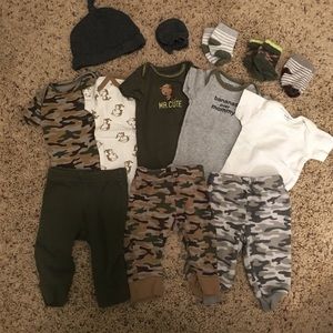 Matching Set , Camo and Monkeys