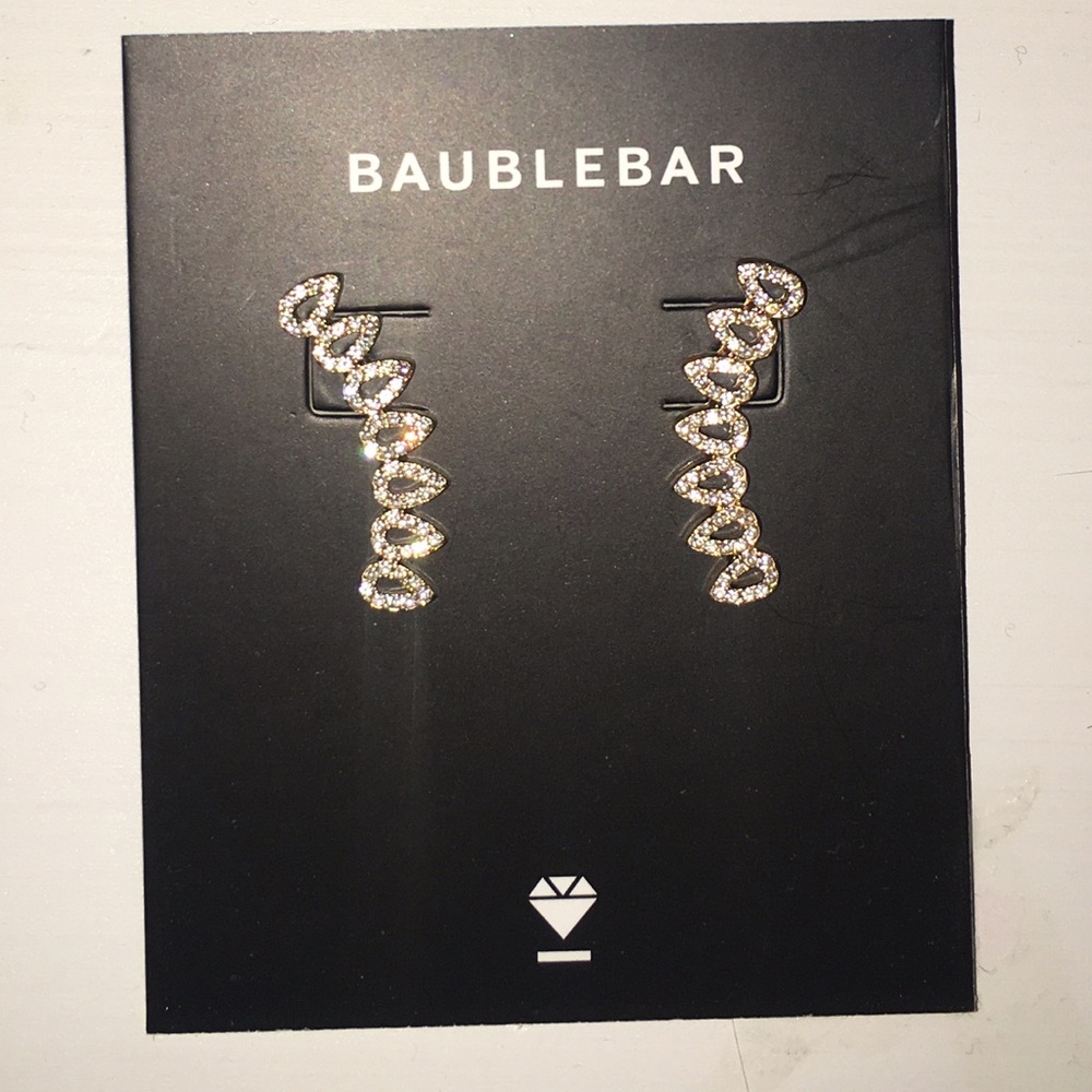 Baublebar Gold Pave Earring Crawlers
