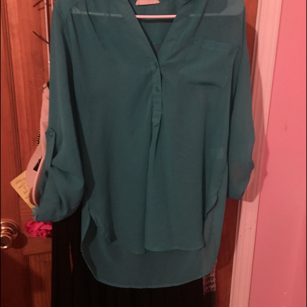 Silk long sleeved shirt