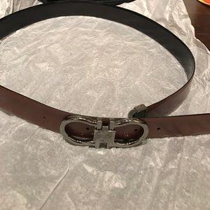 Men's Ferragamo reversible belt