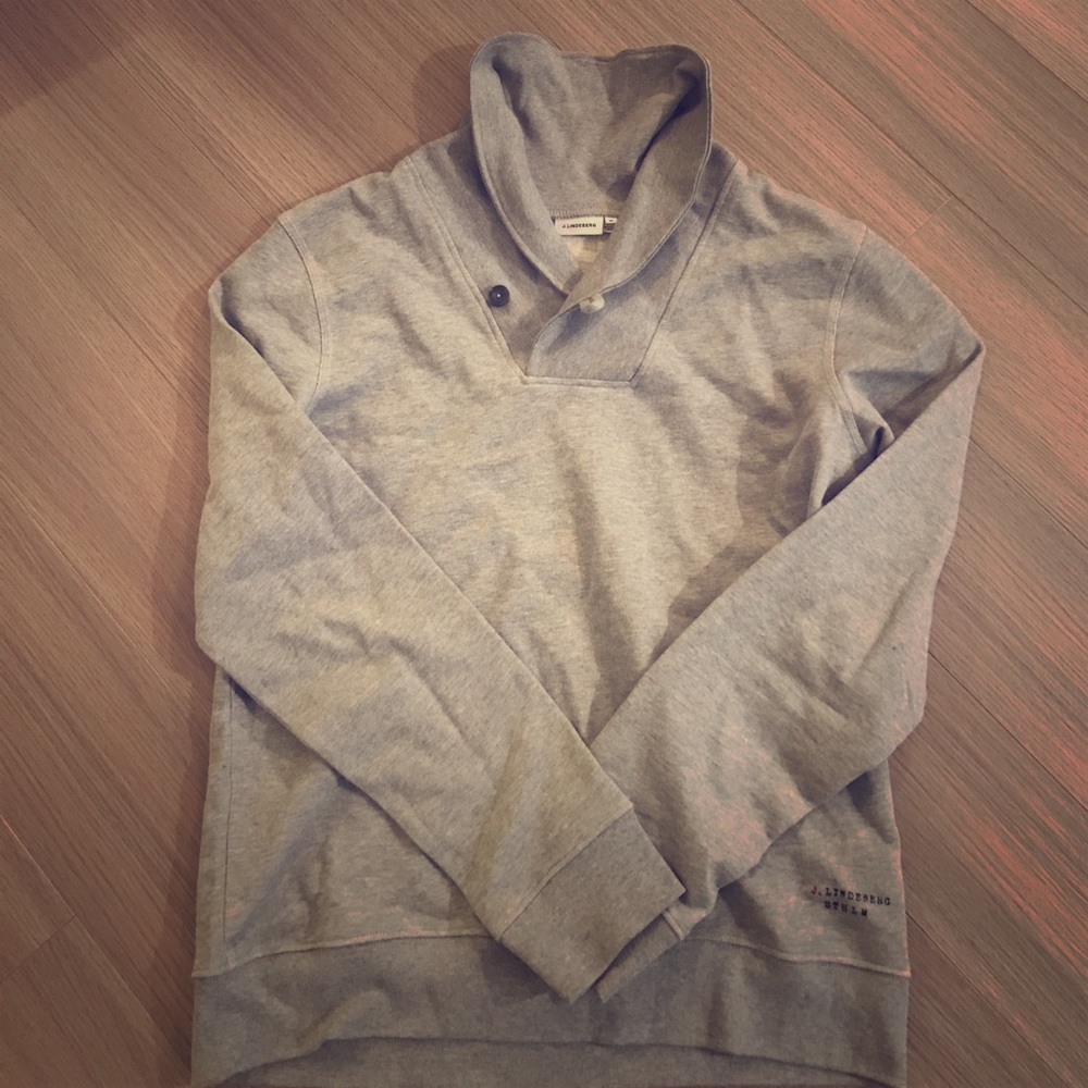 REDUCED❗️J. Lindeberg Men's Grey sweater