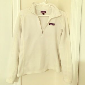 Patagonia all white quarter zip