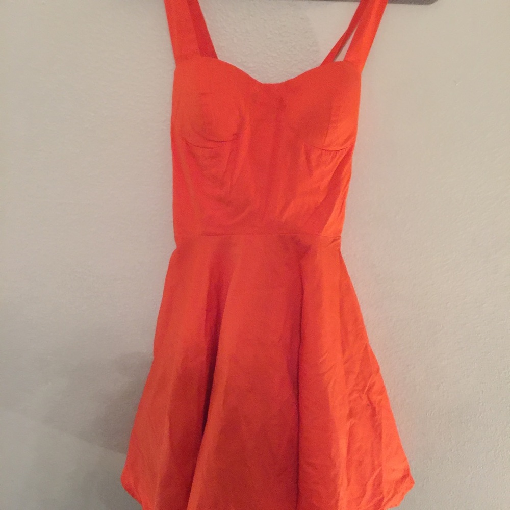 XXI orange dress
