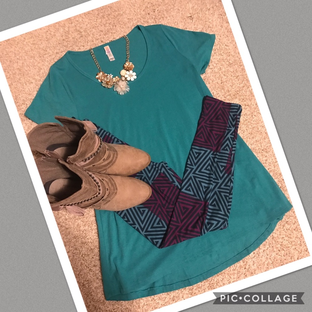 Teal classic T OS leggings