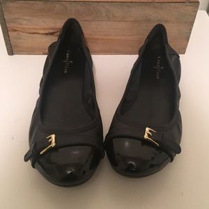 Cole Haan Ballet Flats w Gold Toe Design