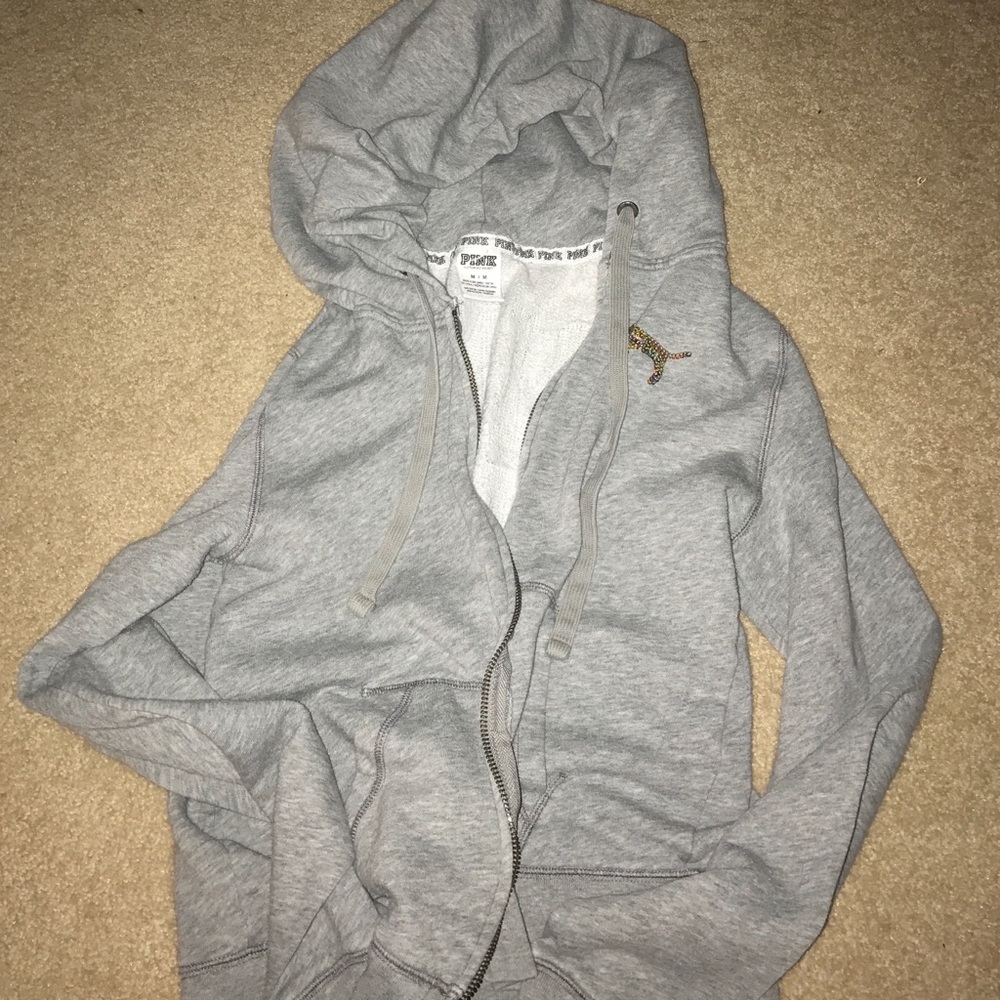 PINK Zip Up Sweatshirt