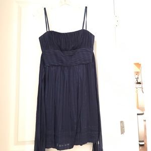 Navy blue BCBG strapless cocktail dress