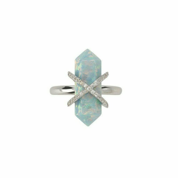 Samantha Wills Parisian Dusk Opal Silver Ring M/L - Picture 2 of 3