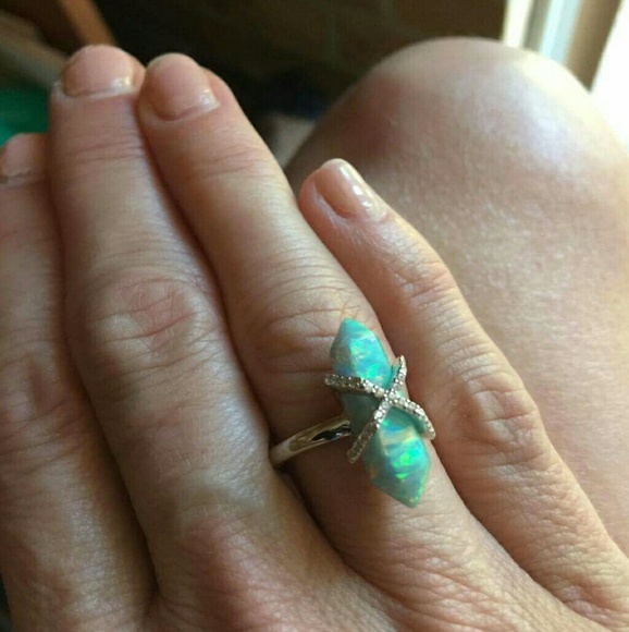 Samantha Wills Parisian Dusk Opal Silver Ring M/L - Picture 3 of 3