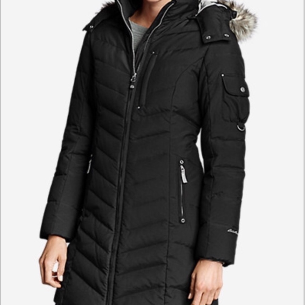 Eddie Bauer Women's Sun Valley Down Parka, Black