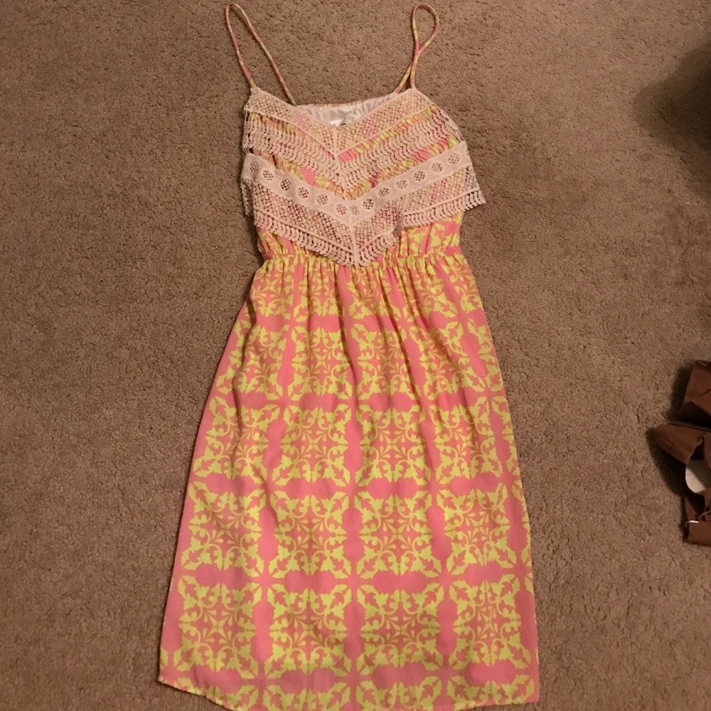 Super cute lace top dress