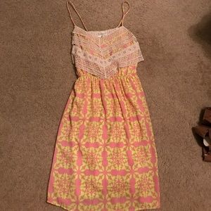 Super cute lace top dress