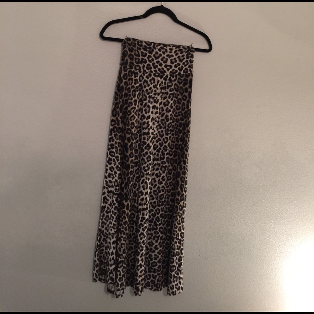 Cheetah maxi skirt