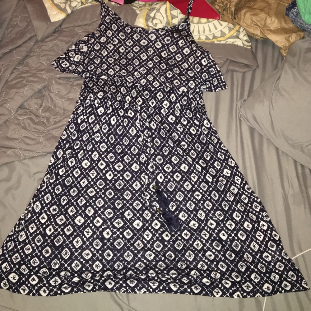 Navy and white forever 21 dress