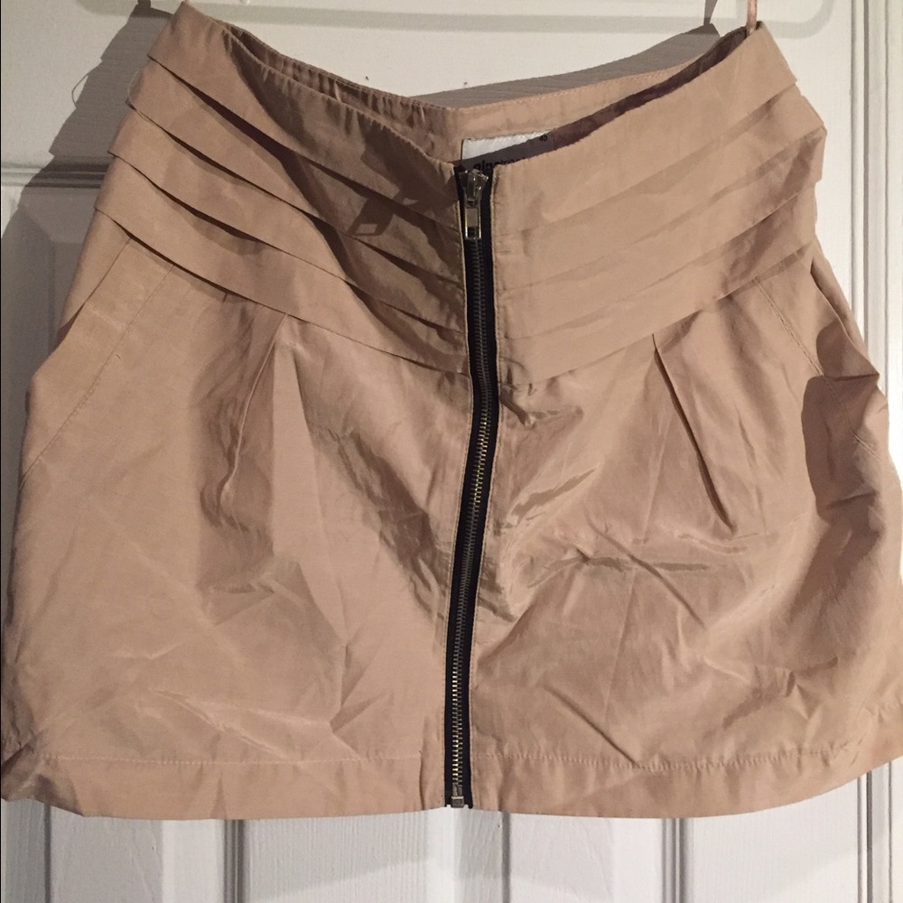 Beige mini skirt from Gina Tricot
