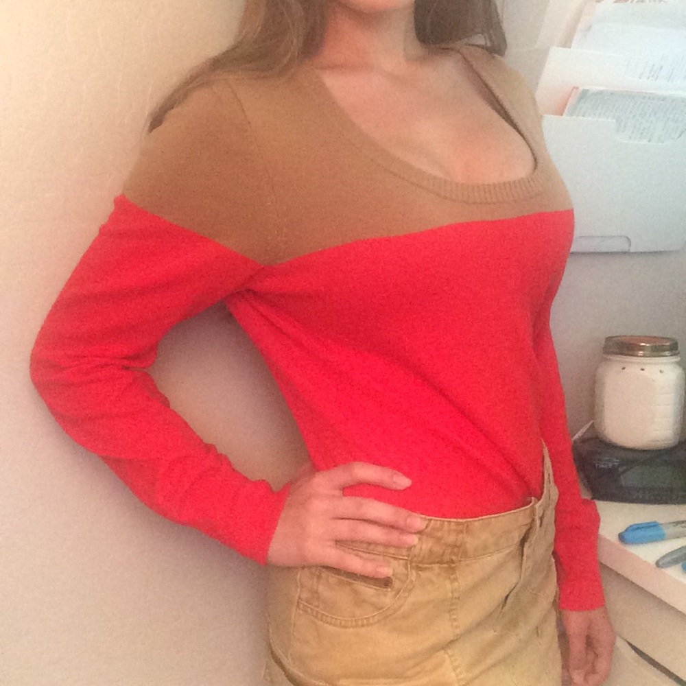 Merona Scoopneck Color Block Sweater