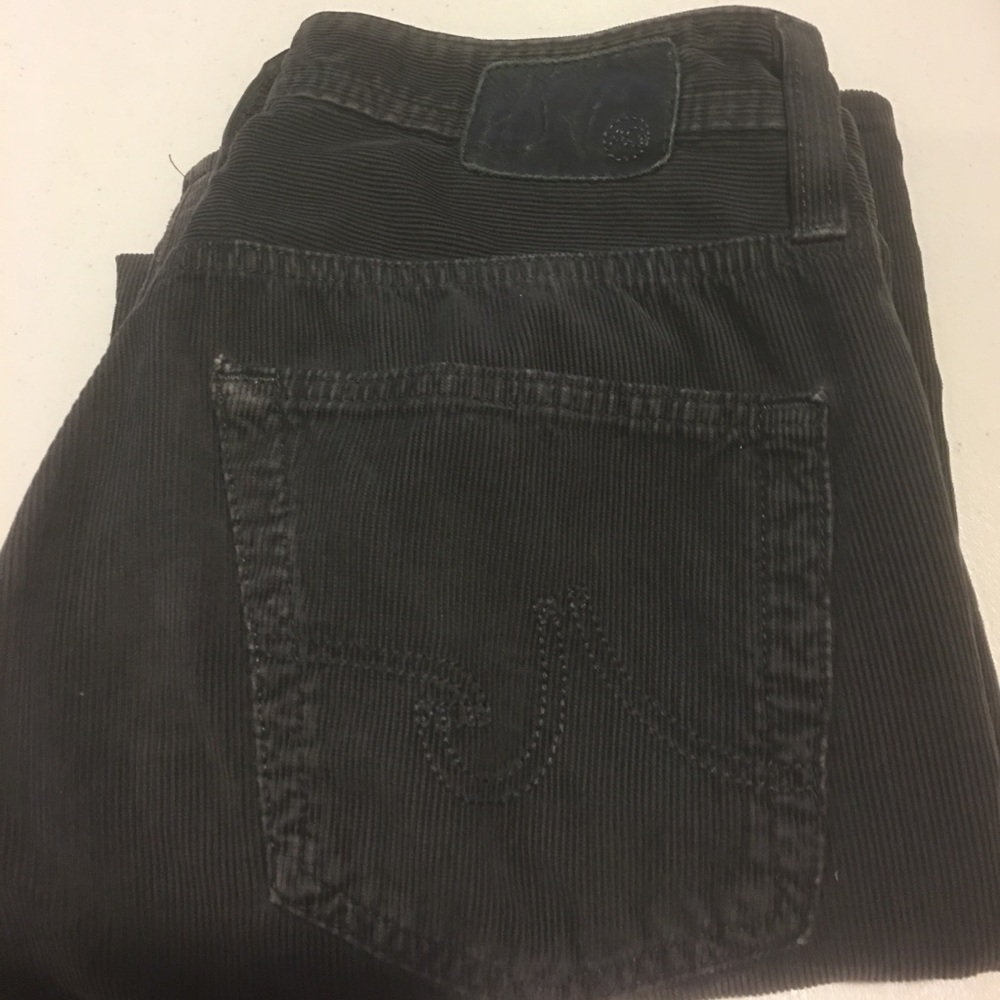 AG dark gray corduroy 29w/28 inseam