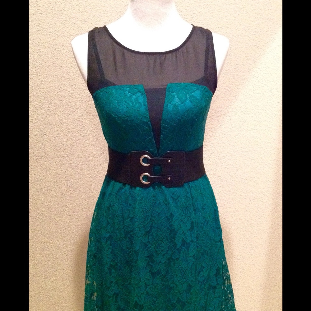 Lace A-line dress