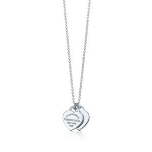 Tiffany double heart necklace