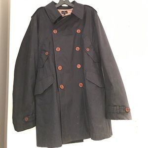 Navy blue Paul Smith trench coat