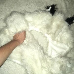 Faux Fur Wolf Hood with pockets