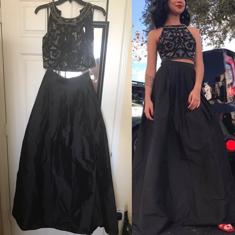 Beautiful two piece gown.