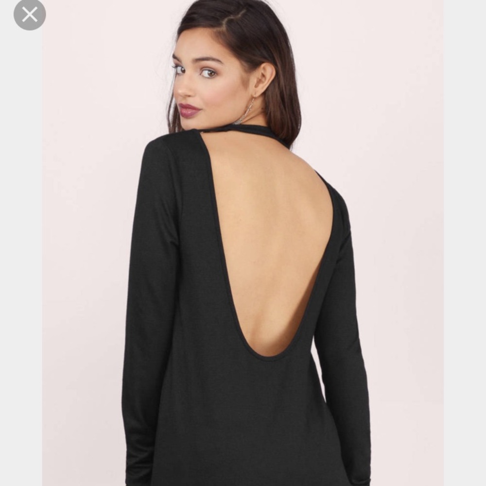 Low back purple sweater