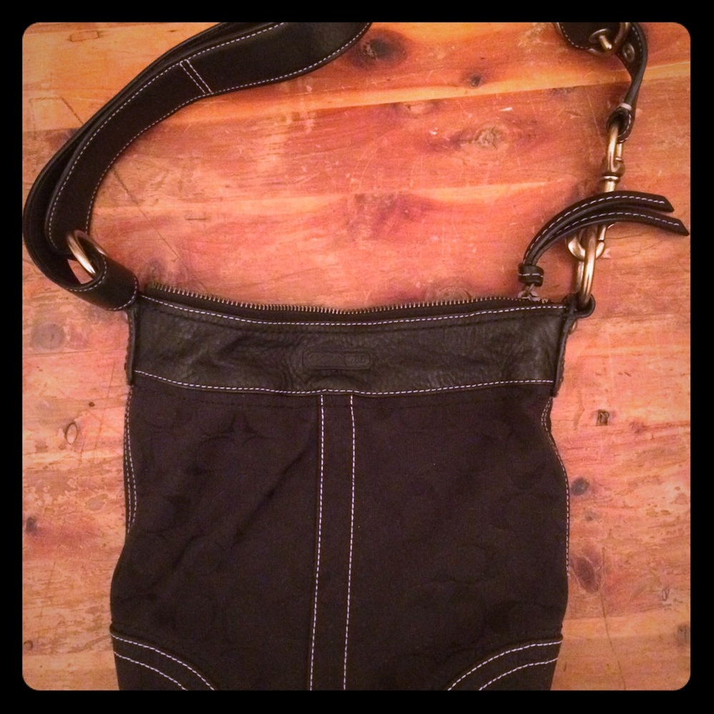 Black coach purse