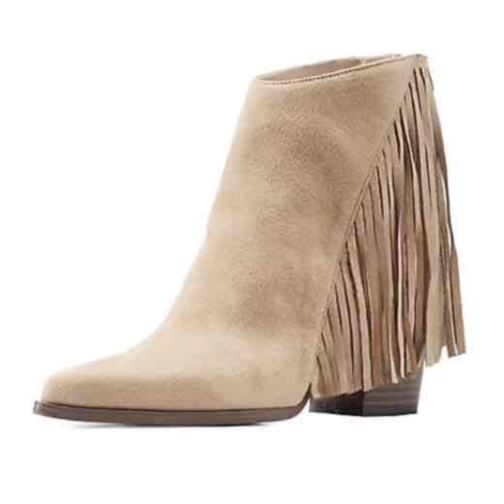 Fringe booties