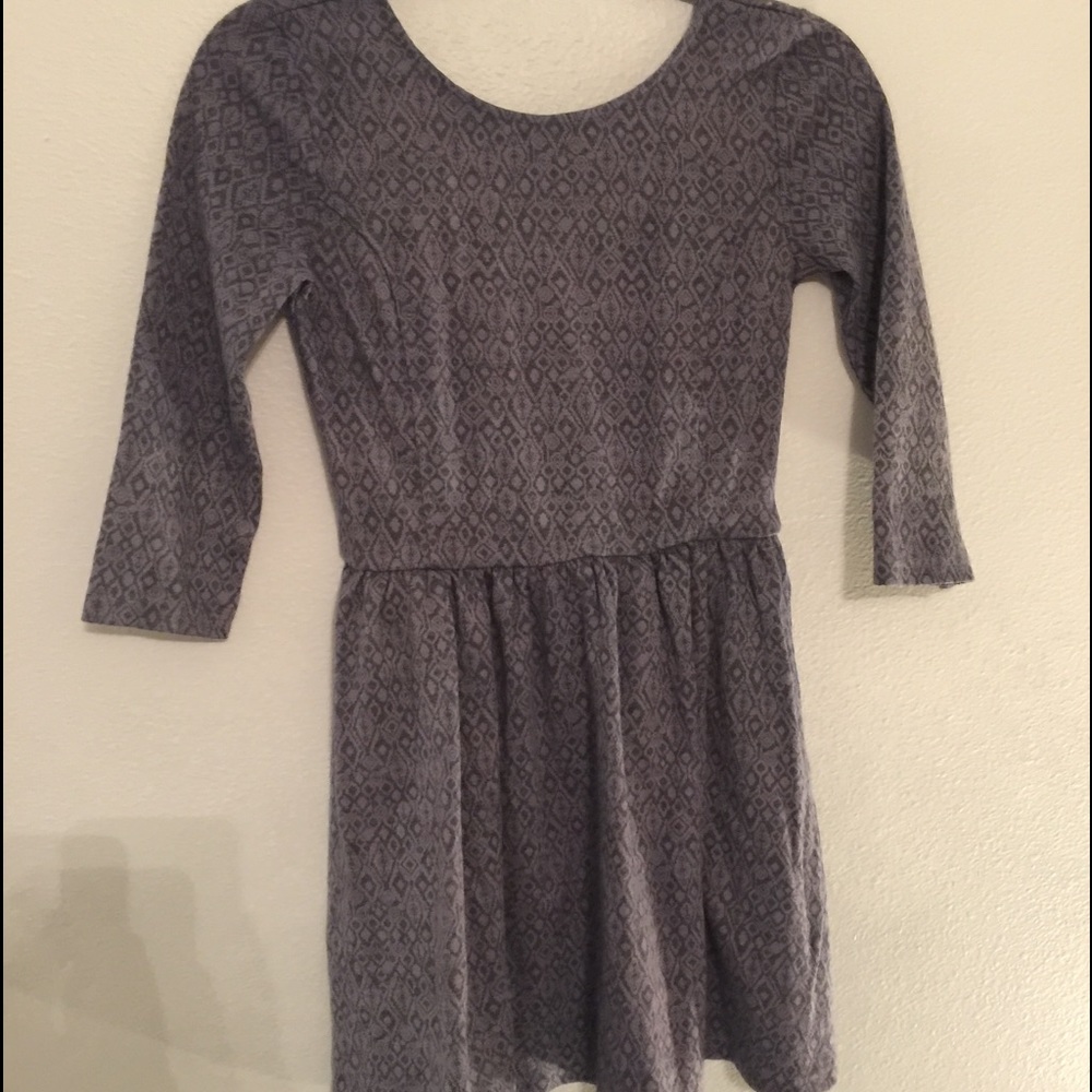 Purple sweater dress